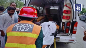 5 people died in a collision between a high-speed car and a motorcycle in Sialkot